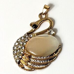 SWAN Embellished Pendant No Chain